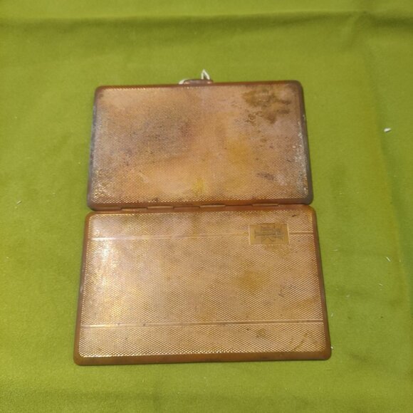 Antique Vintage 1930's England Gold Tone Cigarette Case - Picture 7 of 7